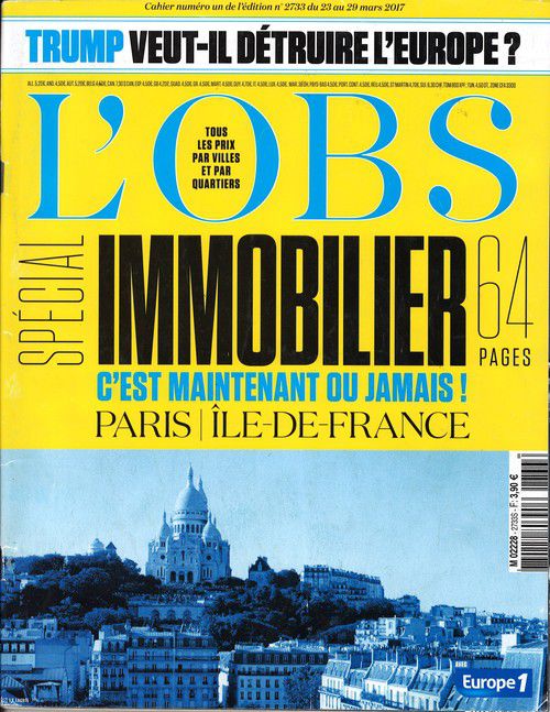 l’OBS édition n° 2733 du 23 au 29 mars 2017